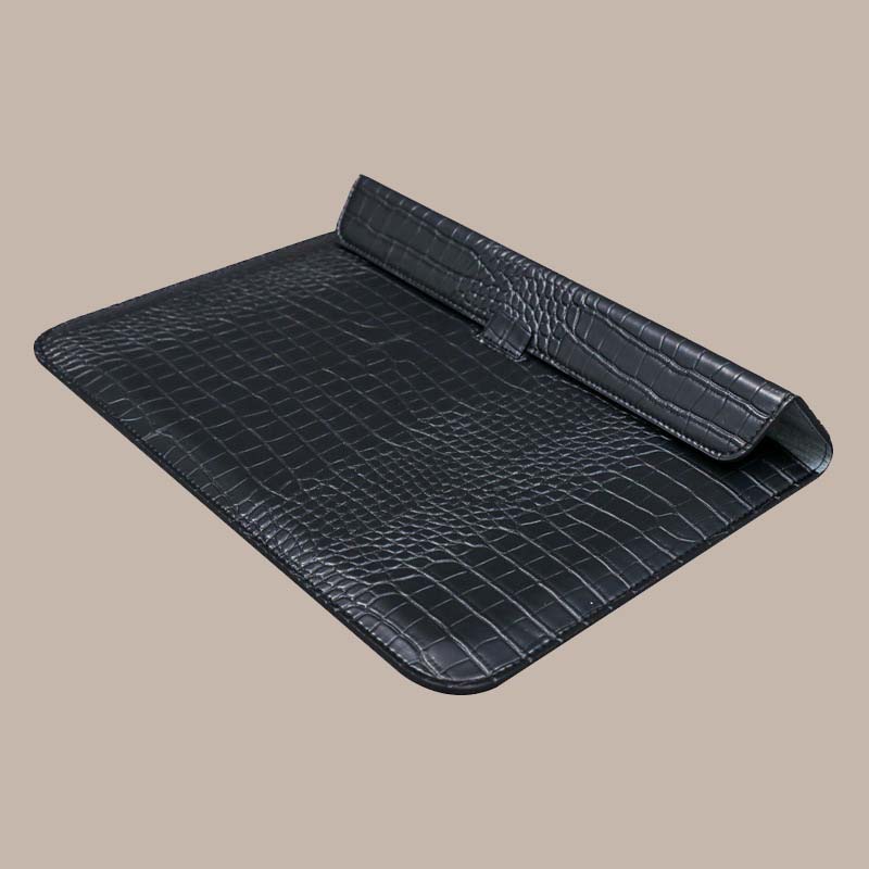 Classic Black Crocodile Bag For Laptop Macbook Sleeve Notebook Bag Laptop Case for Air 13.3 M2 13.6 A2681 A3113 M3 A3240 M4 pro 14 14.2 A2442 A2779 A3112 Air 15 15.3 A2942 A3114 A3241 16 A2780 A2991 A3401 A3186