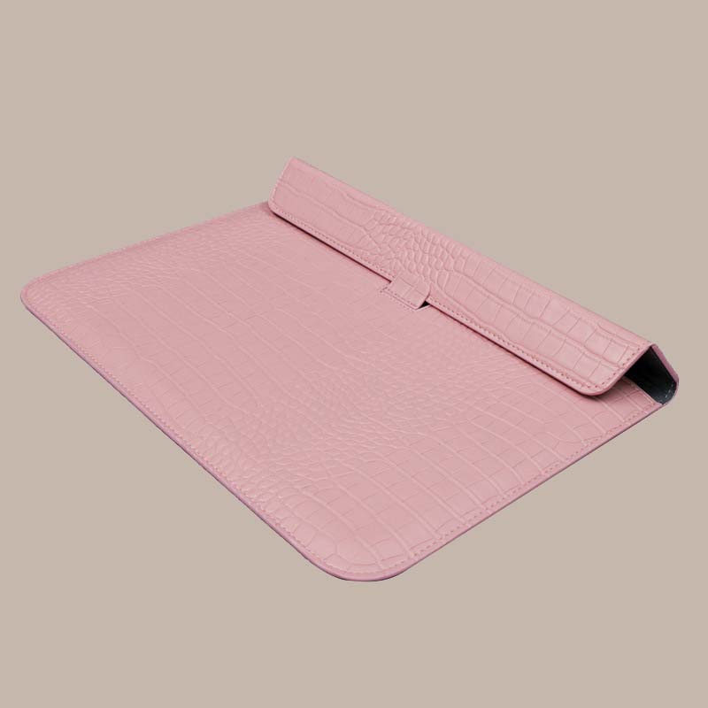 Blush Pink Crocodile Bag For Laptop Macbook Sleeve Notebook Bag Laptop Case for Air 13.3 M2 13.6 A2681 A3113 M3 A3240 M4 pro 14 14.2 A2442 A2779 A3112 Air 15 15.3 A2942 A3114 A3241 16 A2780 A2991 A3401 A3186