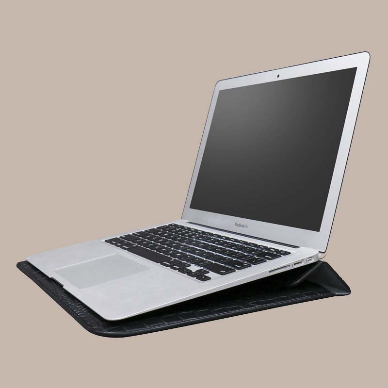 Classic Black Crocodile Bag For Laptop Macbook Sleeve Notebook Bag Laptop Case for Air 13.3 M2 13.6 A2681 A3113 M3 A3240 M4 pro 14 14.2 A2442 A2779 A3112 Air 15 15.3 A2942 A3114 A3241 16 A2780 A2991 A3401 A3186