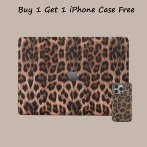 [Buy 1 Get 1 iPhone Case Free] Leopard Print Macbook Case for Air M2 13.6 A2681 A3113 M3 A3240 M4 pro 14 14.2 A2442 A2779 A3112 Air 15 15.3 A2942 A3114 A3241 16 A2780 A2991 A3401 A3186