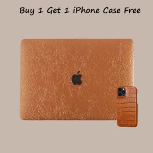 [Buy 1 Get 1 iPhone Case Free] Wrinkled Bronze　Macbook Case for Air M2 13.6 A2681 A3113 M3 A3240 M4 pro 14 14.2 A2442 A2779 A3112 Air 15 15.3 A2942 A3114 A3241 16 A2780 A2991 A3401 A3186