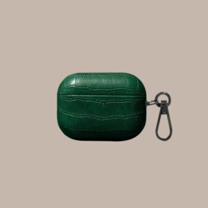 Emerald Green Crocodile Case For Air Pods Pro